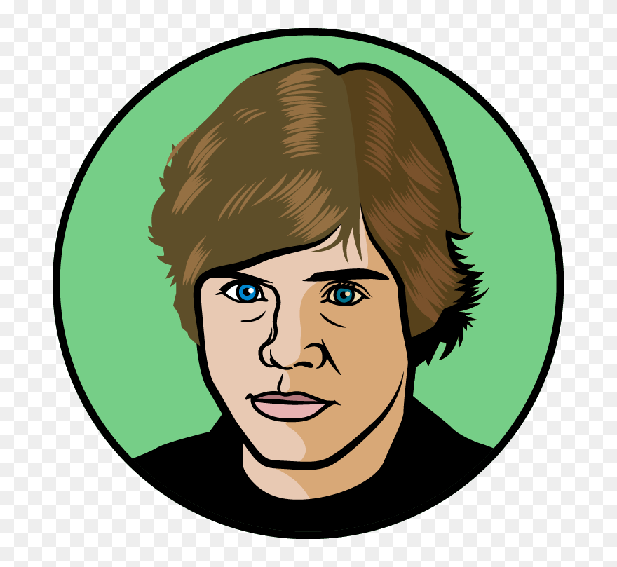 No One"s Better At Working The Count Than Yoda, Which - Luke Skywalker Easy Draw Clipart