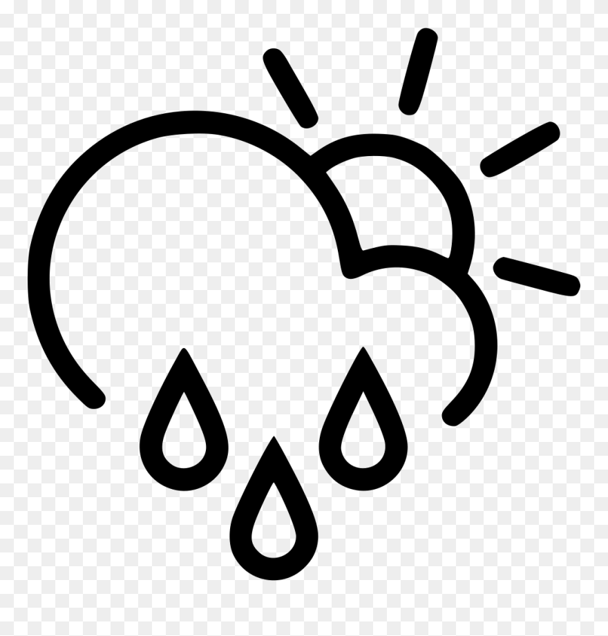 Day Sprinkle Cloud Rain Sun Comments - Cloud Wind Icons Clipart