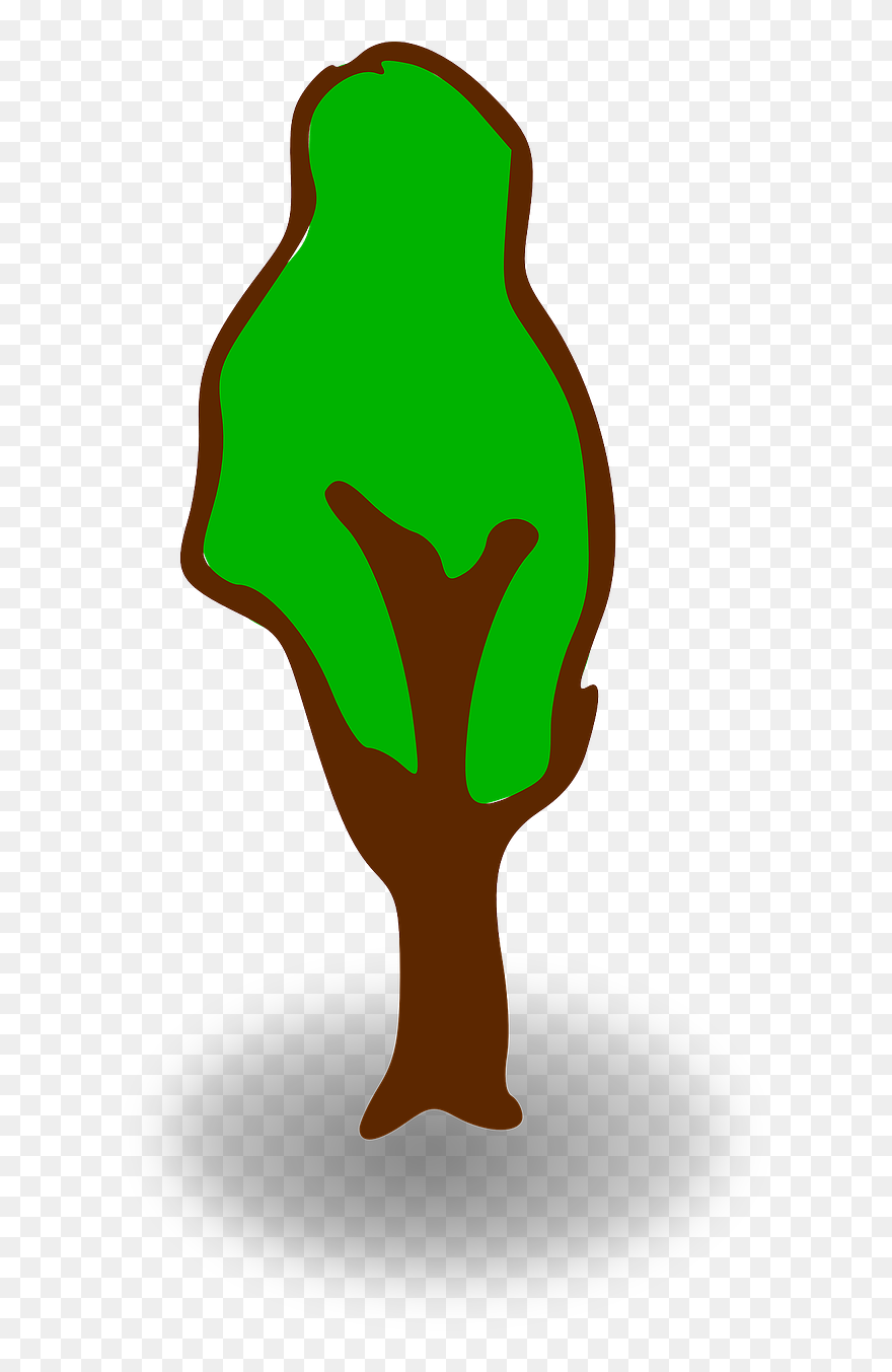 Symbol Of Tree In Map Clipart