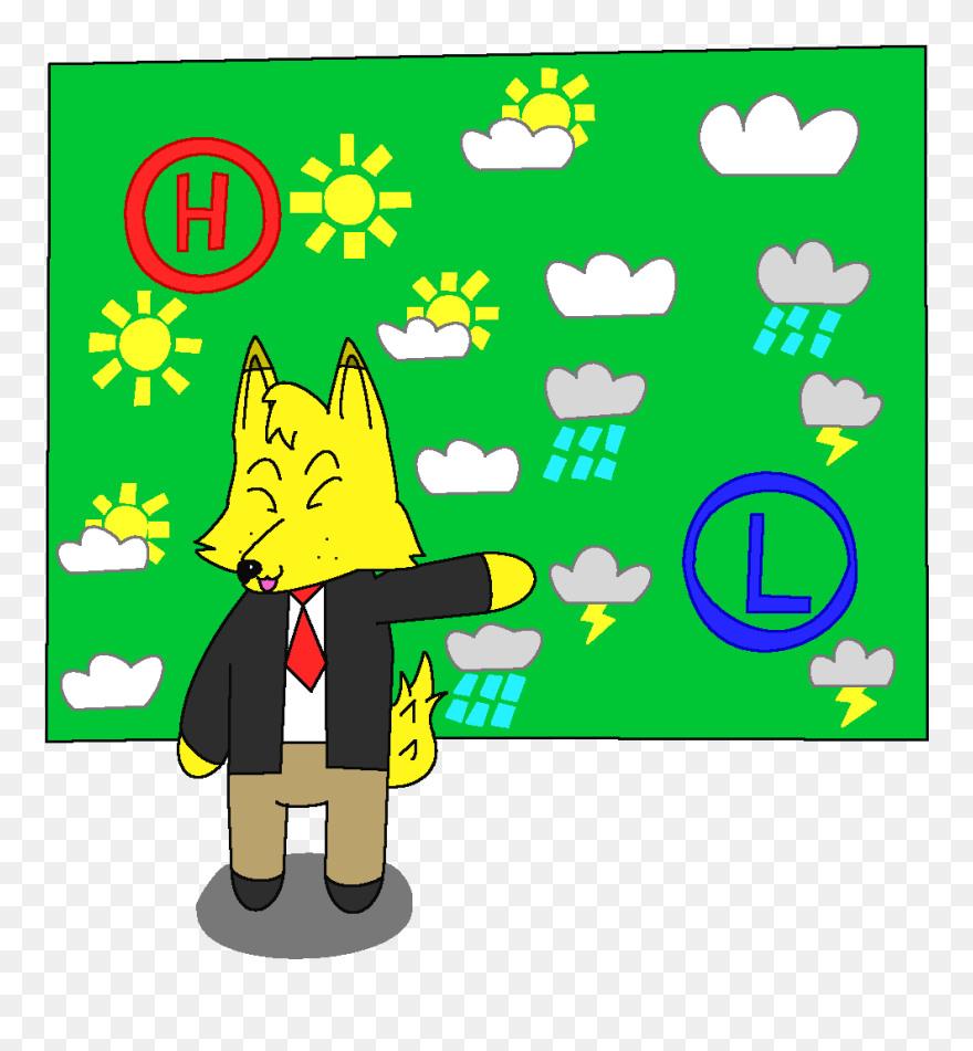 Pikaian"s Guide To Meteorology - Cartoon Clipart