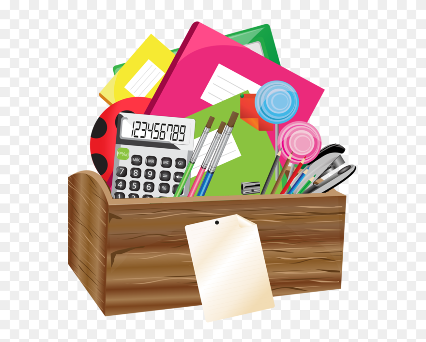 Clip Depot Office - Desk Supplies Clip Art - Png Download