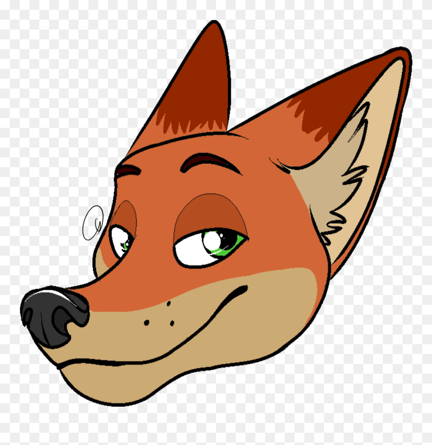 Nick Wilde Headshot - Cartoon Clipart