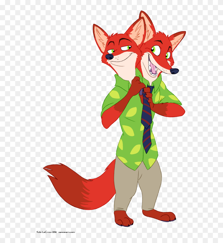 Nick Wilde Fox Clipart - Png Download
