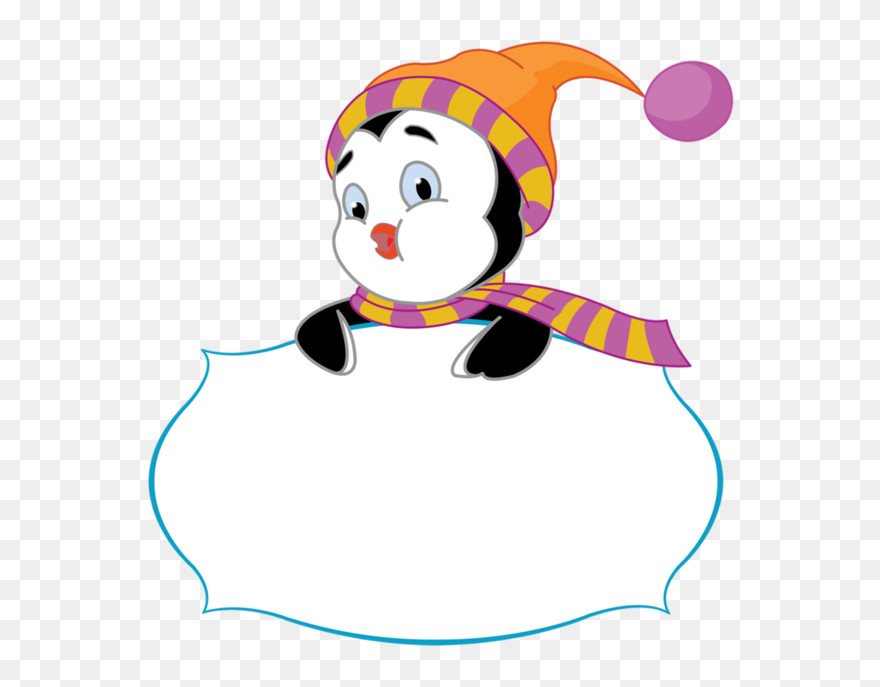 Labels, Scraps, Png Border Scrap, Etiquette - Cute Penguin Clip Art Transparent Png