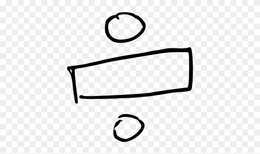 Line Art,angle,area - Division Sign Clip Art - Png Download