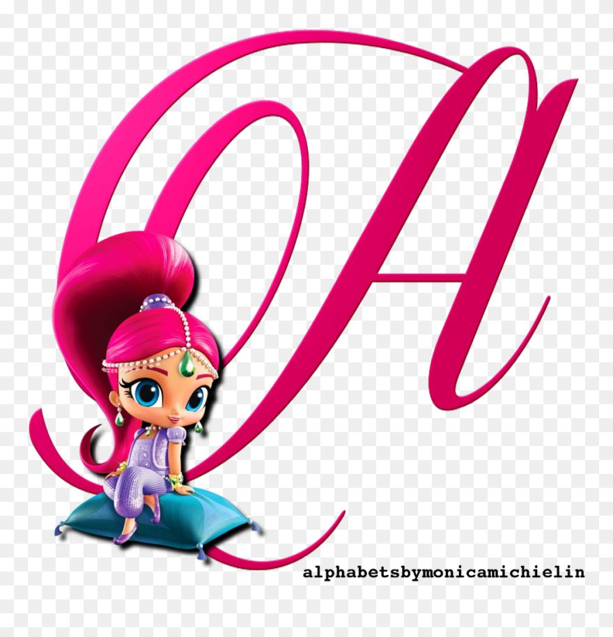 Shimmer And Shine Alphabet Clipart