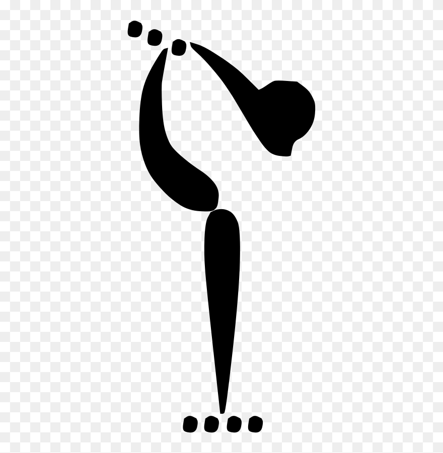 Olympic Roller Skating Svg Clip Arts - Figure Skating Pictogram - Png Download