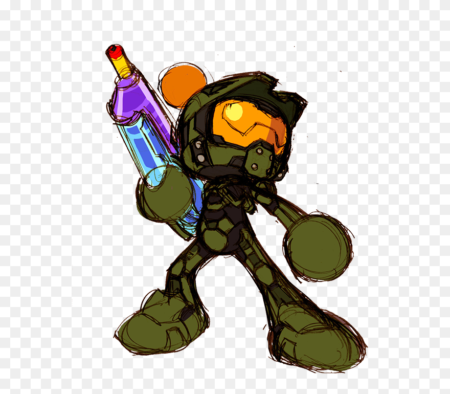 Great Chance To Review How Master Chief Landed As An - Super Bomberman R Master Chief Clipart