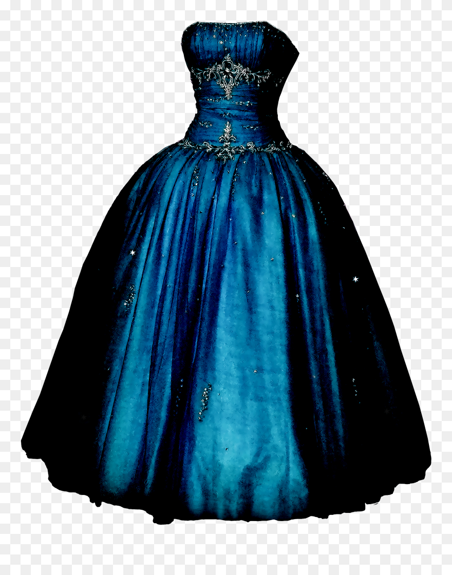 Girly Clipart Dress Hanger - Prom Dress Transparent Clipart - Png Download