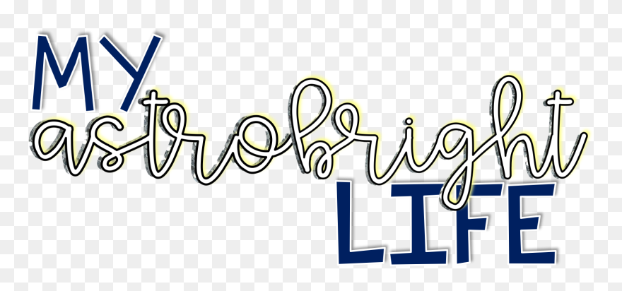 My Astro Bight Life - Calligraphy Clipart