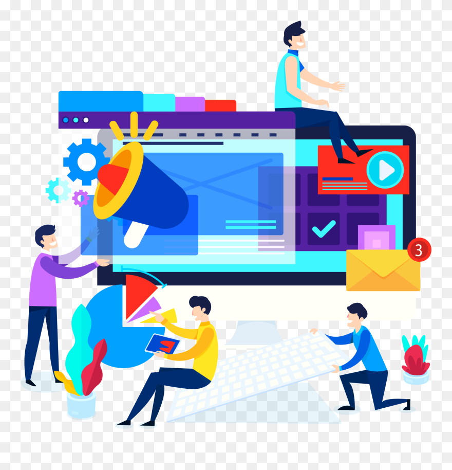 2asset 2@3x - Digital Marketing 3d Png Clipart