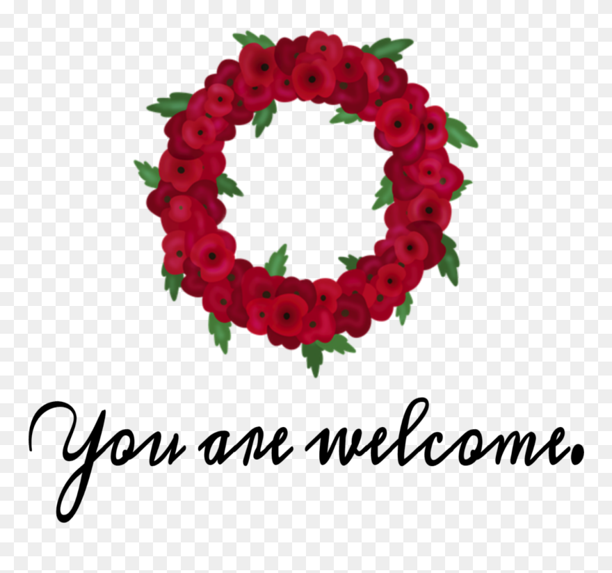 #youarewelcome #welcome #flowers #text #fleurtext - Rose Clipart