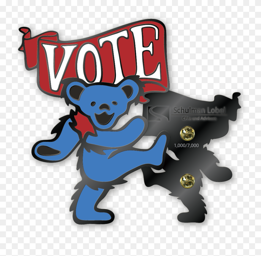 Dead Company Vote Pin Clipart