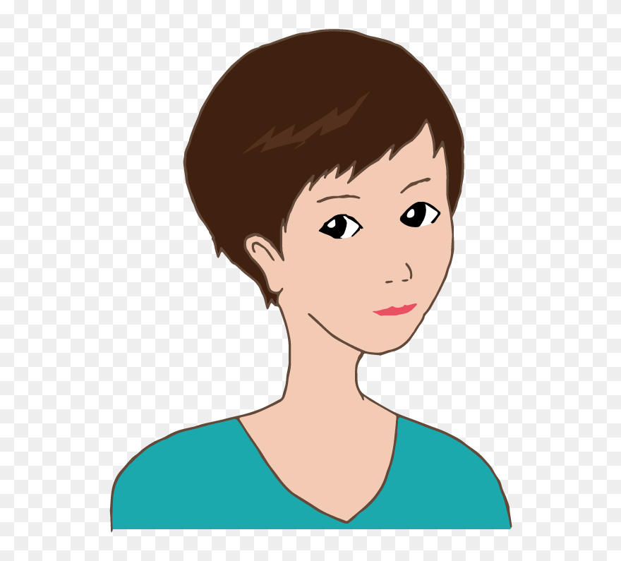Hair Clipart Short - Short Hair Clipart - Png Download