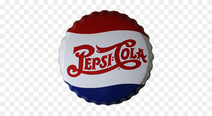 Large Pepsi Cap Sign Clip Arts - Pepsi Cola Logo 1906 - Png Download