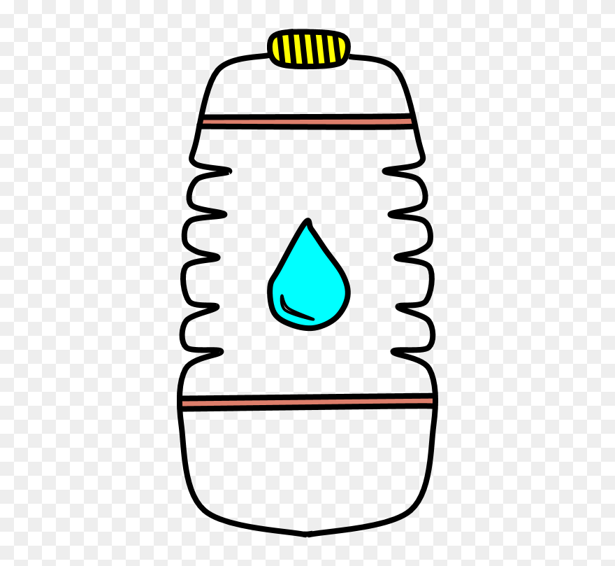 Bottle Of Water, Plastic, Cap Clipart