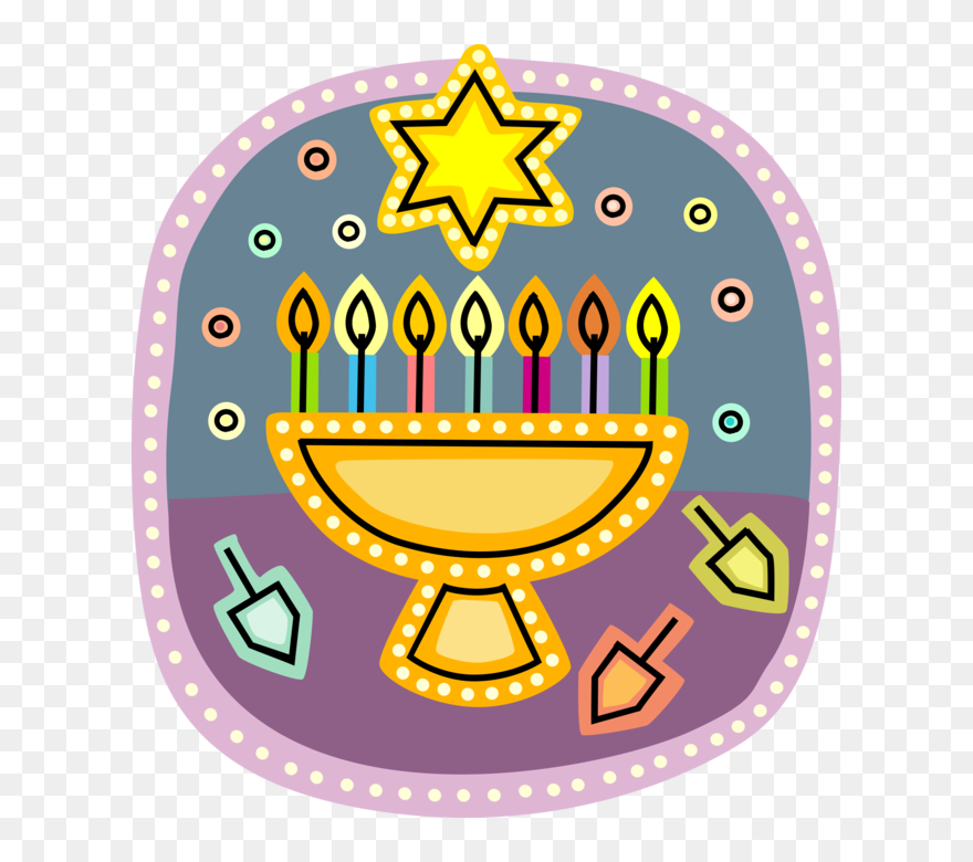 Menorah Clipart Lampstand - Circle - Png Download