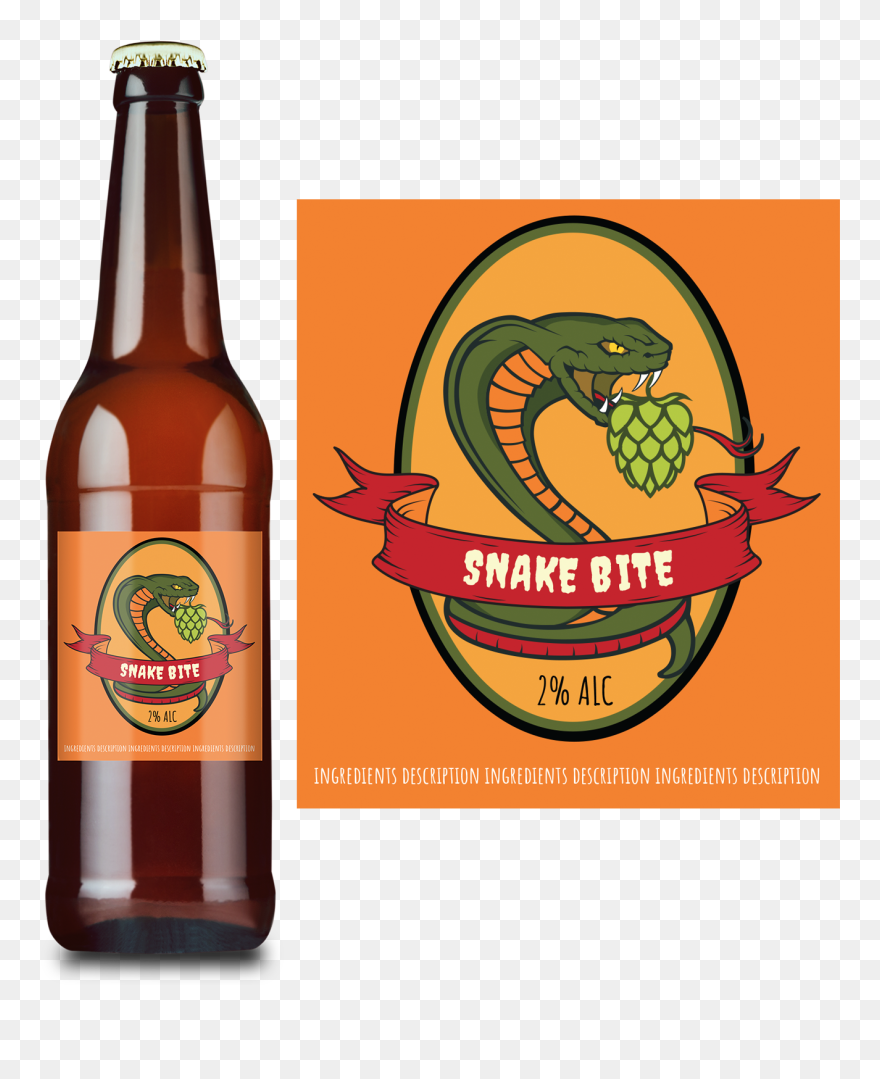 Snake Bite Label - Speech Balloon Clipart