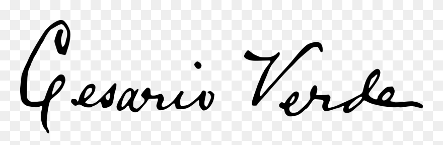 Cesario Verde Assinatura Clipart