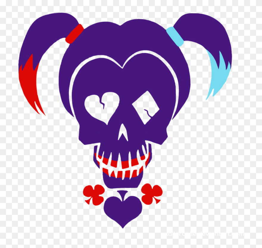 Transparent Suicide Squad Png - Harley Quinn Png Logo Clipart
