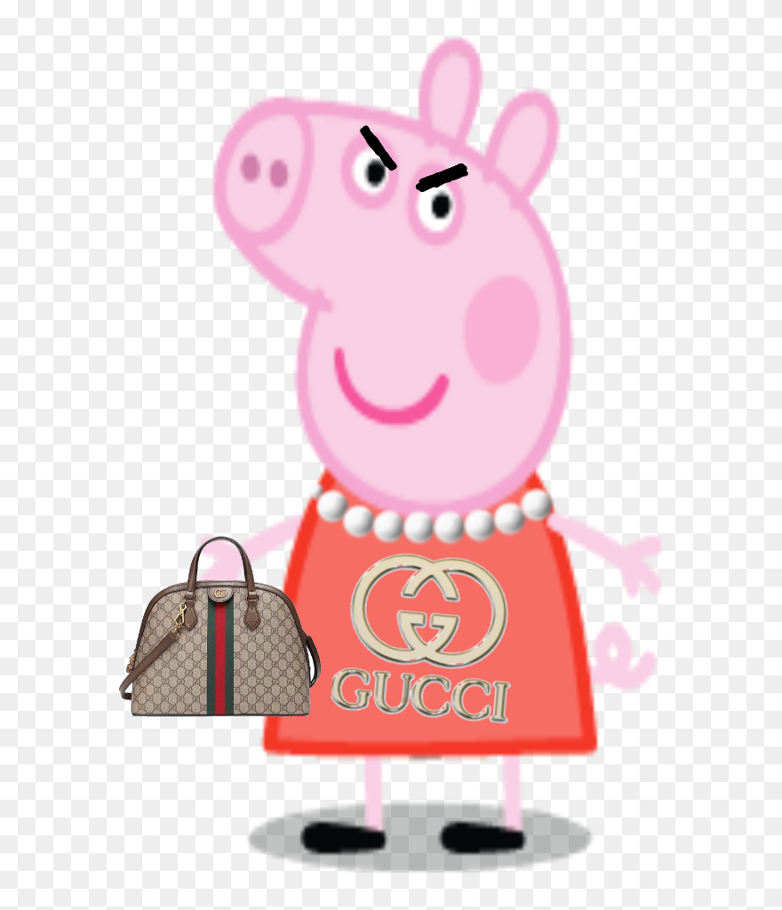 Rich Mad Peppa Pig - Cartoon Clipart
