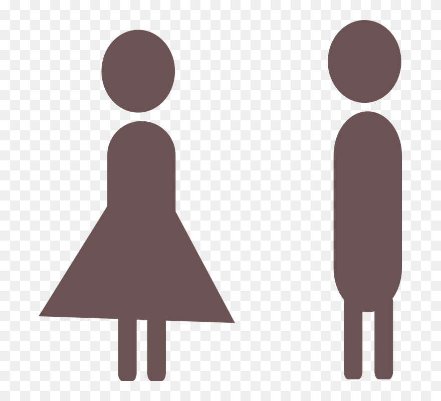 Male Female Profile He And - She Png Clipart
