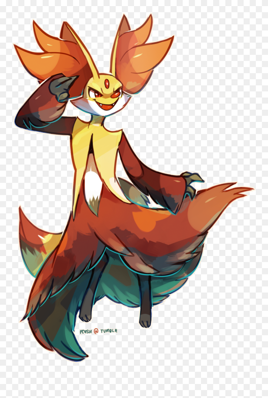 Male Delphox Clipart