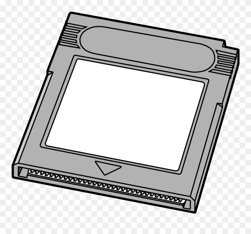 Ficheiro - Gb-cartridge - Gameboy Cartridge Line Art Clipart
