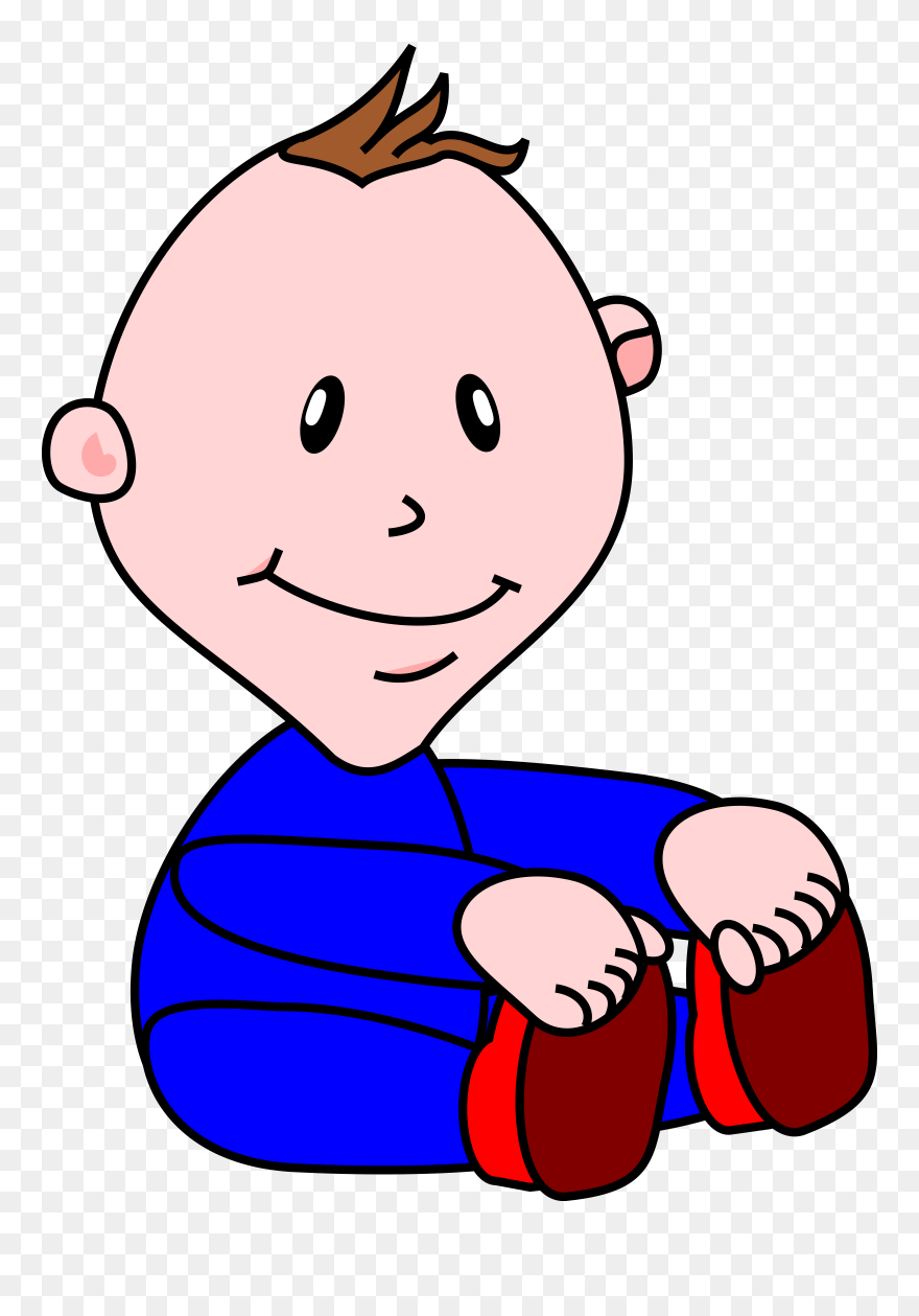 Kid Svg Clip Arts - รูป เด็ก ทารก ระบายสี - Png Download