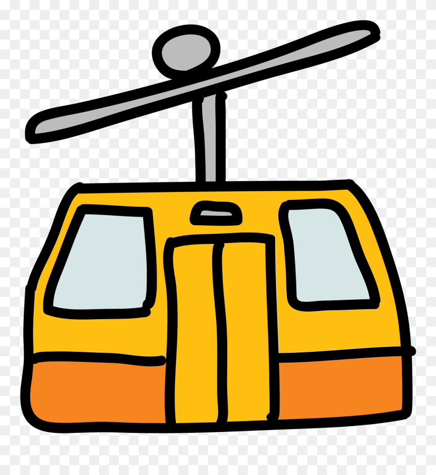 Elevator Vector Flat - Funicular Dibujo Clipart