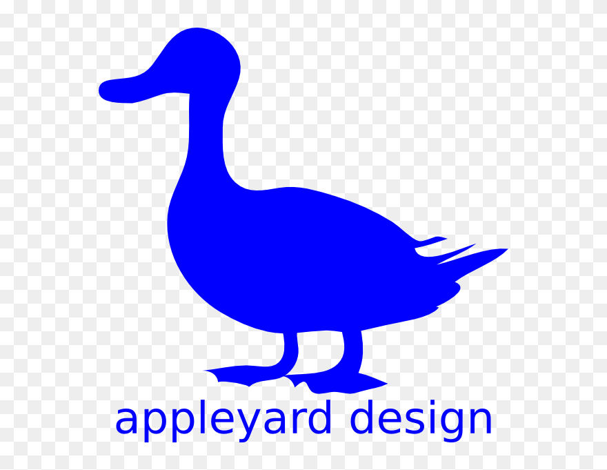 Black And White Duck Clipart - Png Download