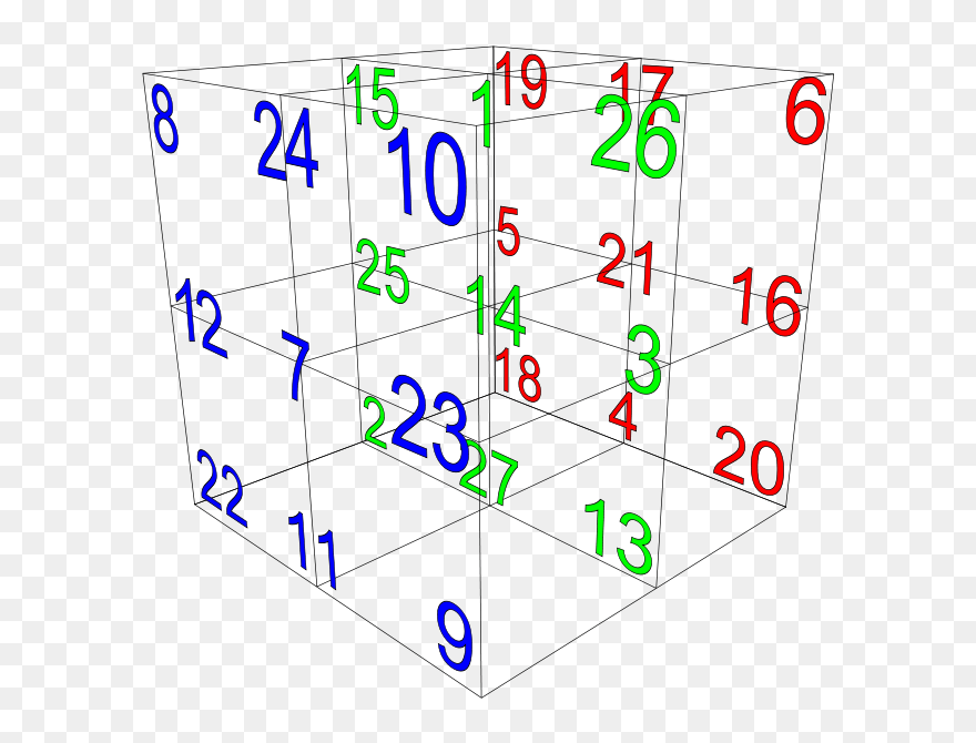 3 Dimensional Magic Square Clipart