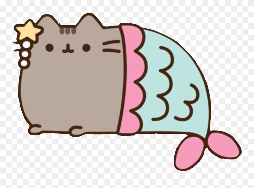 #pusheen #mermaid #freetoedit #freetoedit - Pusheen Mermaid Clipart