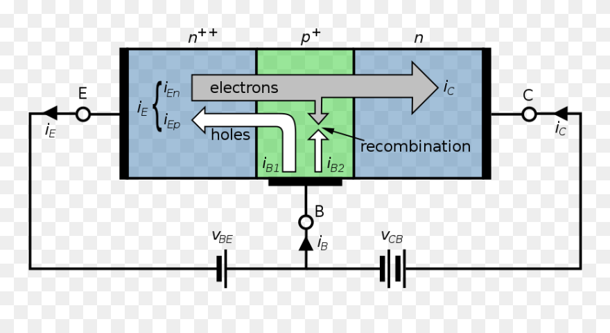 Structure Of Npn Bjt Clipart