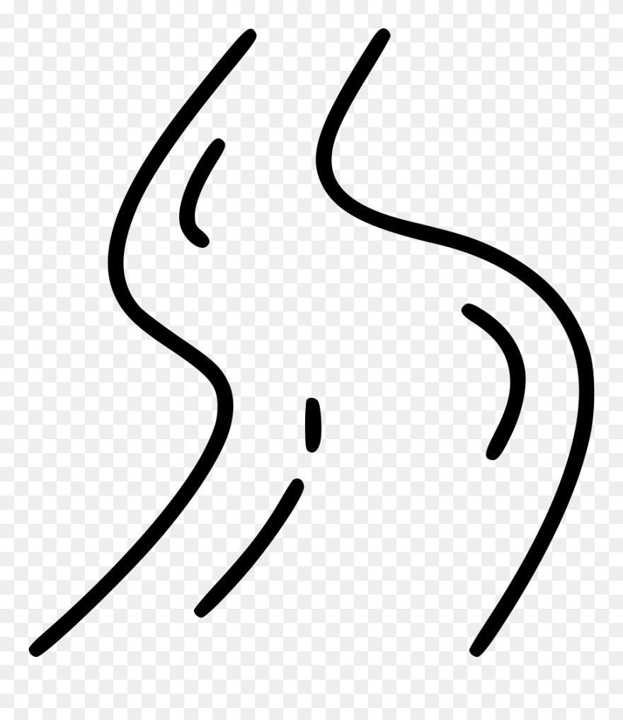 River - River Clipart Black And White - Png Download