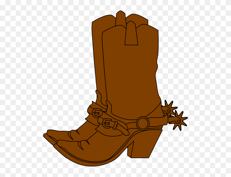 Boots Clip Art At Clker - Cowboy Boots Png Transparent