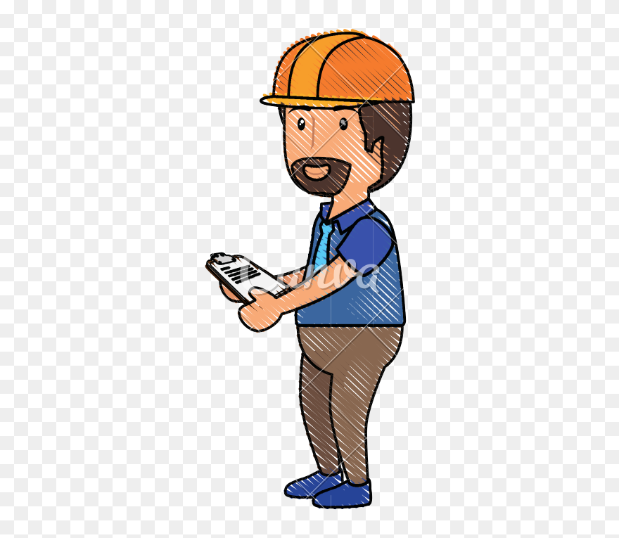 Construction Worker Icon Clipart