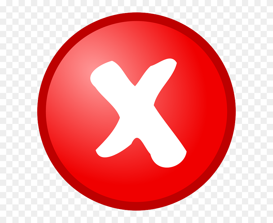 Cancel, Cross, Stop, Abort, No, Forbidden, Delete - Warren Street Tube Station Clipart