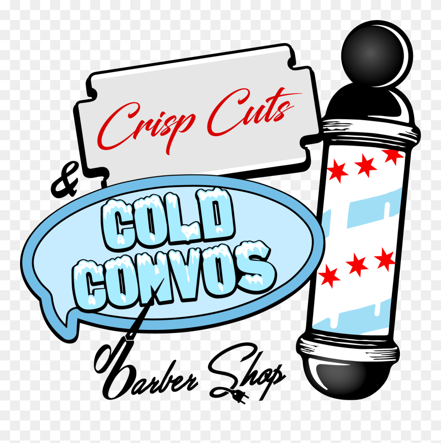Crisp Cuts & Cold Convos Clipart