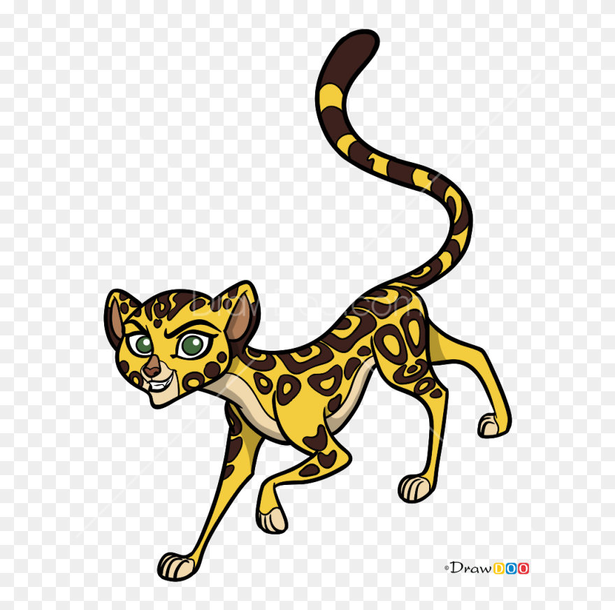 How To Draw Fuli, The Lion Guard - Draw The Lion Guard Characters Clipart