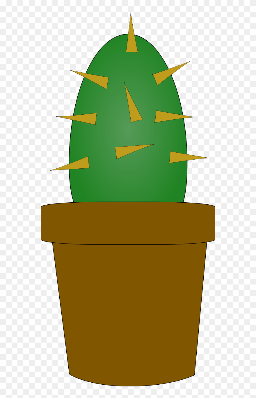 Cactus Plant Cartoon - Prickly Clipart - Png Download