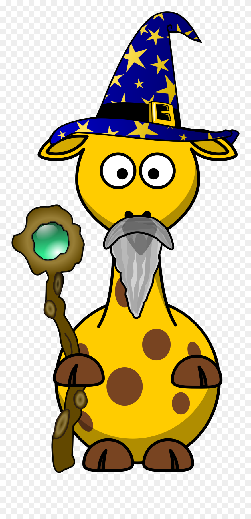 Giraffe-zauberer - Clipart Animals Cartoon - Png Download