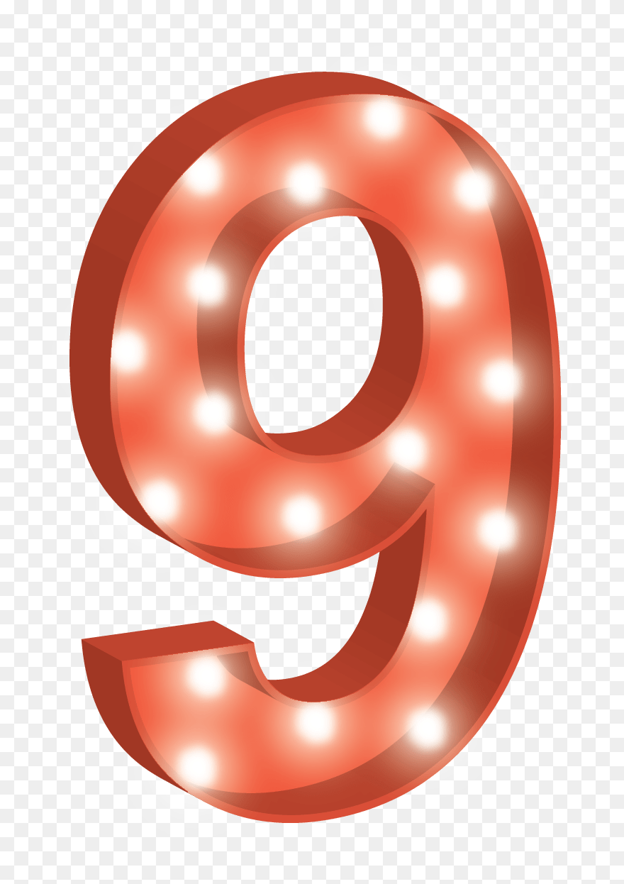 9 Letter Transparent - Clip Art Of Number 9 - Png Download