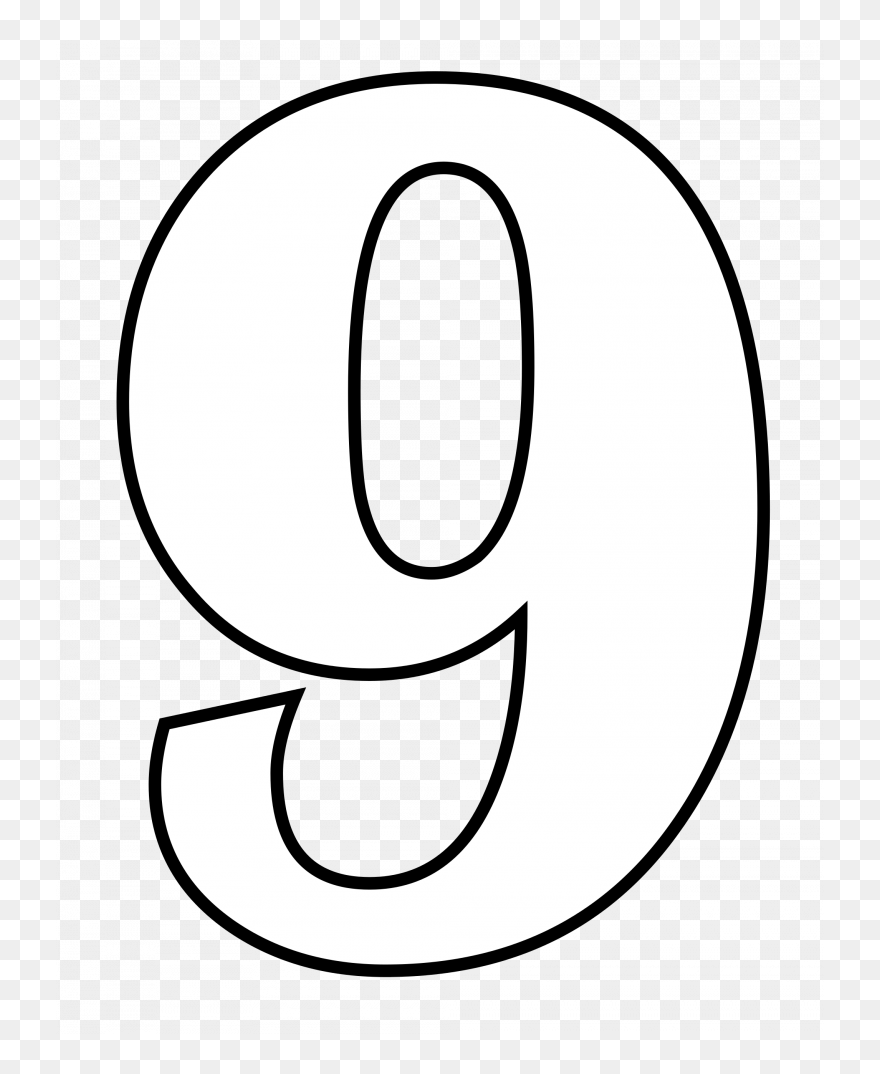 Now You Can Download 9 Transparent Png Image - Number 9 Black Background Clipart