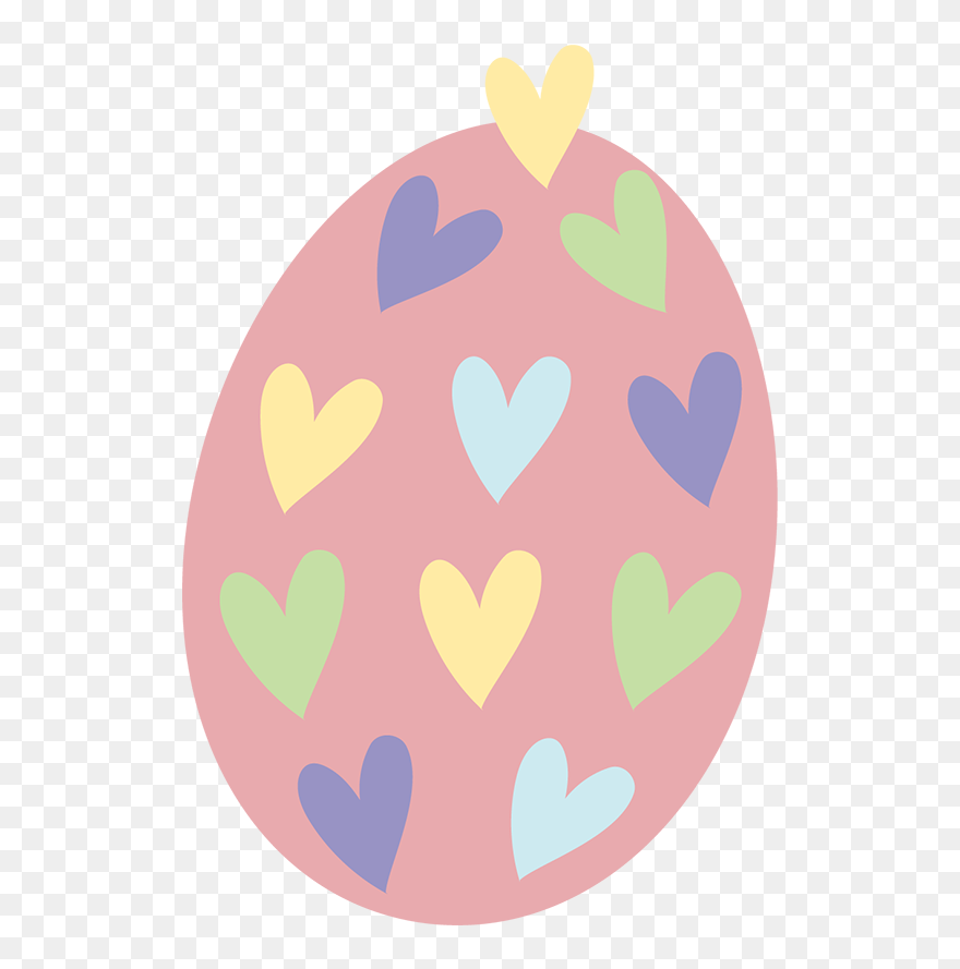 Egg With Three Colors Clipart