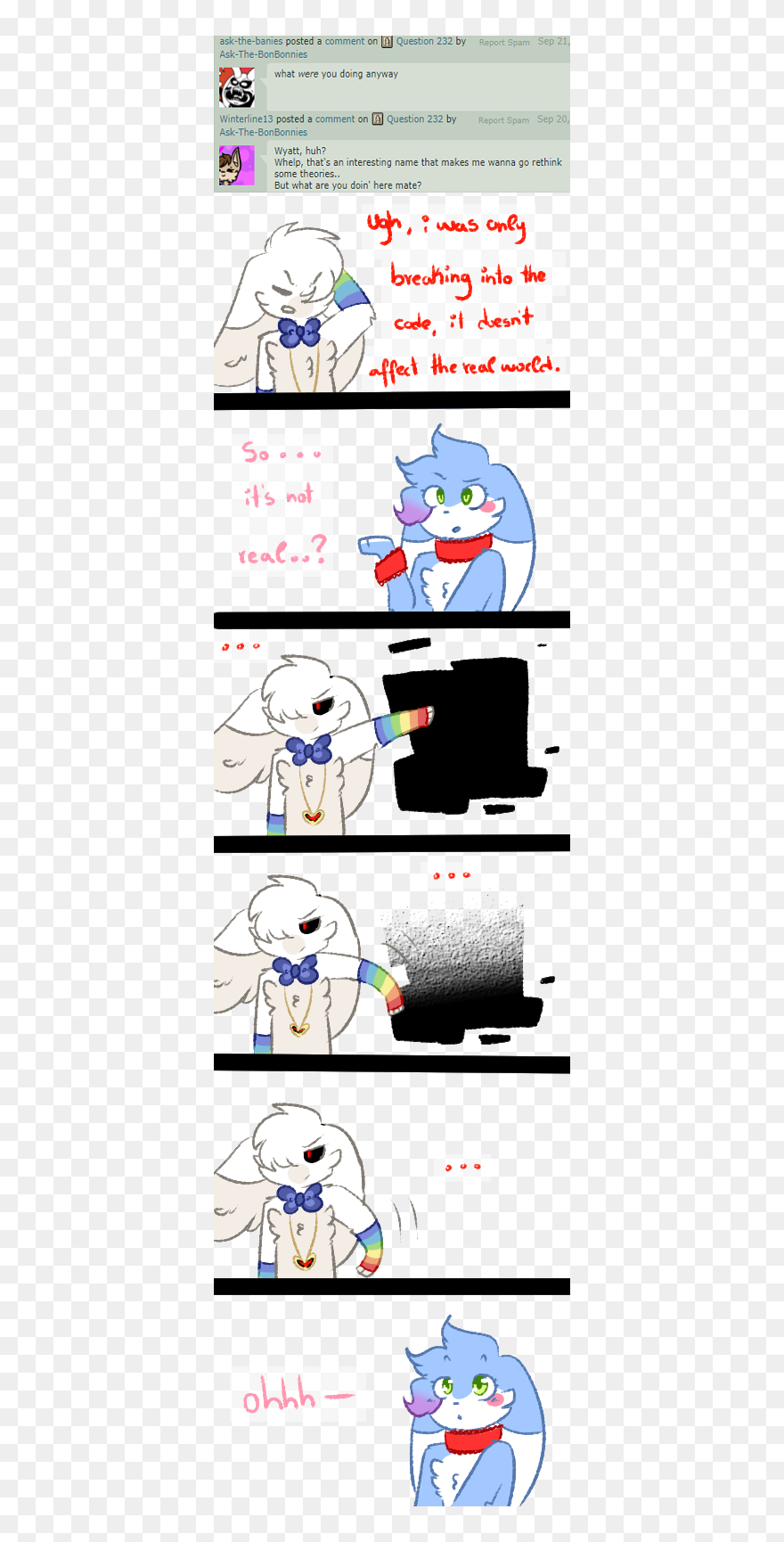 Question 233 By Ask The Bonbonnies - Cartoon Clipart