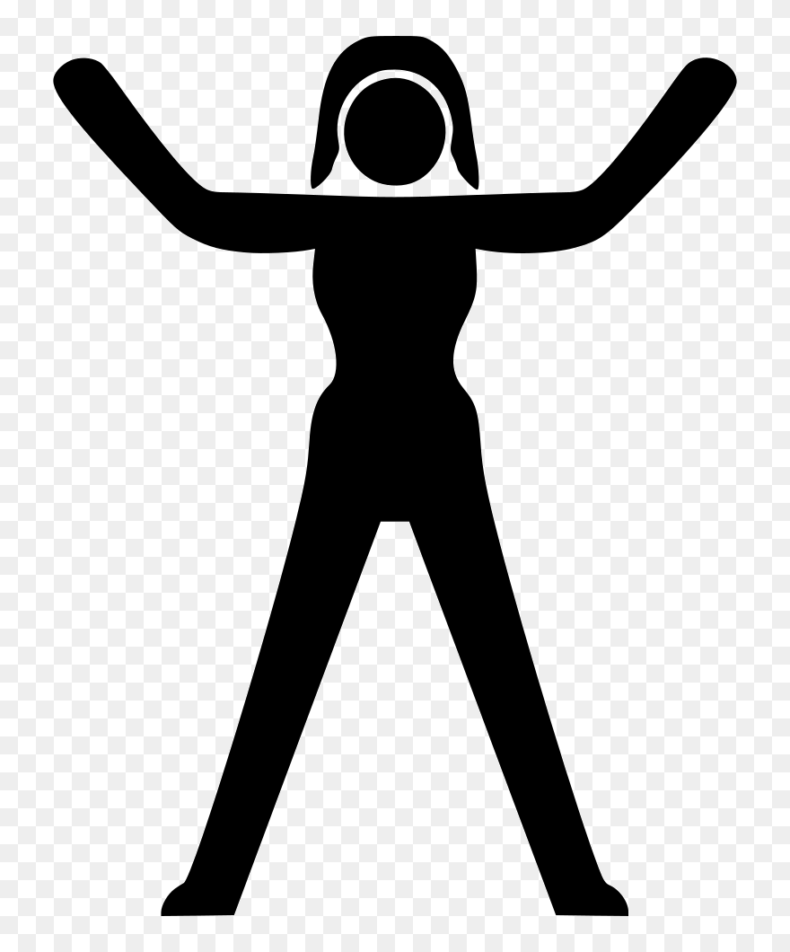 Fitness Health Vector Symbol - Jumping Jacks Png Icon Clipart
