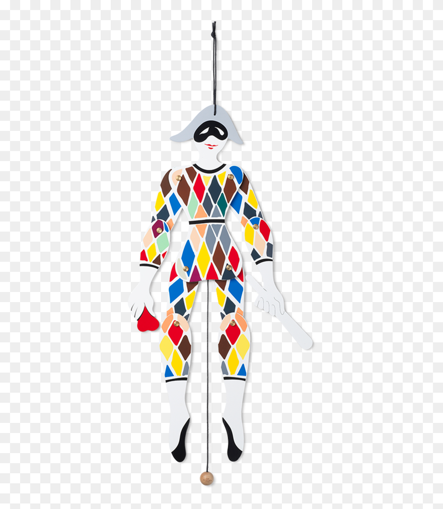 Kay Bojesen Harlequin Jumping Jack 51 Cm 39244 Clipart