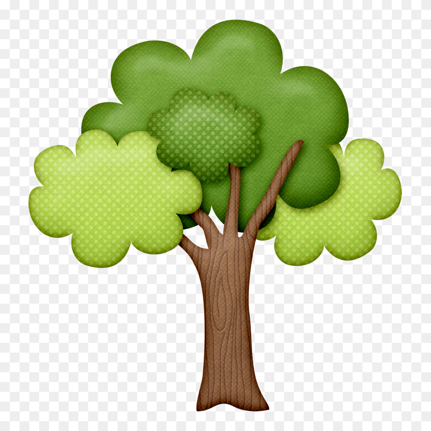Sun And Plant Clipart For Girl Scout Shirts Clipart - Green Tree Drawing - Png Download