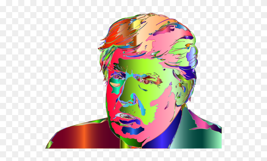 Donald Trump Portrait 3 Surreal - Art Clipart